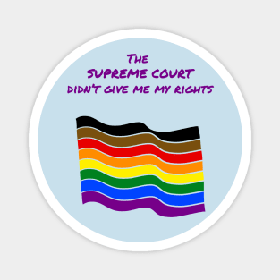 Queer Pride with Stonewall On Back Magnet